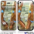 iPhone 3GS Skin - Whitney Jene Blue Bikini