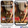 iPhone 3GS Skin - Whitney Jene Red Lace 8175