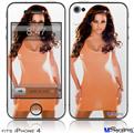 iPhone 4 Decal Style Vinyl Skin - Whitney Jene 0838 (DOES NOT fit newer iPhone 4S)