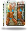 Whitney Jene Blue Bikini  - Decal Style Vinyl Skin (fits Apple Original iPhone 5, NOT the iPhone 5C or 5S)