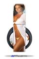 Vinyl Decal Skin Wrap compatible with Original Sony PlayStation 4 Gold Wireless Headphones Whitney Jene Yellow Bikini (PS4 HEADPHONES  NOT INCLUDED)