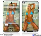 iPod Touch 4G Decal Style Vinyl Skin - Whitney Jene Blue Bikini