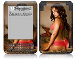 Whitney Jene Red Lace 8175 - Decal Style Skin fits Amazon Kindle 3 Keyboard (with 6 inch display)