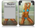 Whitney Jene Blue Bikini - Decal Style Skin fits Amazon Kindle 3 Keyboard (with 6 inch display)