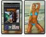 Amazon Kindle Fire (Original) Decal Style Skin - Whitney Jene Blue Bikini
