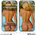 iPhone 4S Decal Style Vinyl Skin - Whitney Jene Harchanko Booty 2