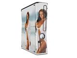 Whitney Jene Yellow Bikini Decal Style Skin for XBOX 360 Slim Vertical