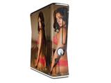 Whitney Jene Red Lace 8175 Decal Style Skin for XBOX 360 Slim Vertical