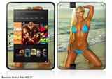 Whitney Jene Blue Bikini  Decal Style Skin fits 2012 Amazon Kindle Fire HD 7 inch