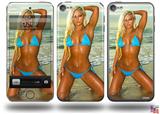 Whitney Jene Blue Bikini  Decal Style Vinyl Skin - fits Apple iPod Touch 5G (IPOD NOT INCLUDED)